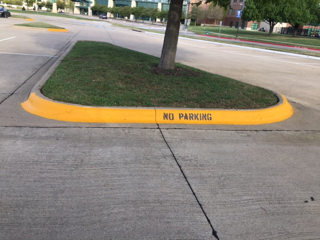 Curb Painting No Parking Stencil