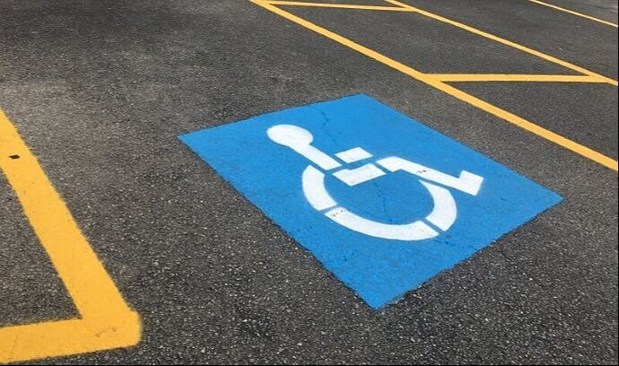 Handicap stenciling in your parking lot in Marion, Arkansas